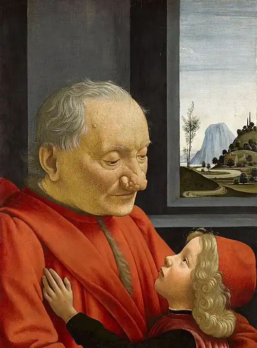 Domenico Ghirlandaio, Portrait of an old man and his grandson, 1488.