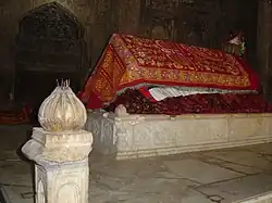 Interior of the tomb before restoration