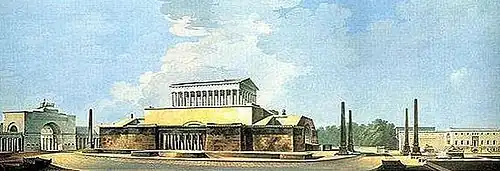 Gilly's plan for a monument to Frederick&nbsp;II of Prussia, Berlin, 1797
