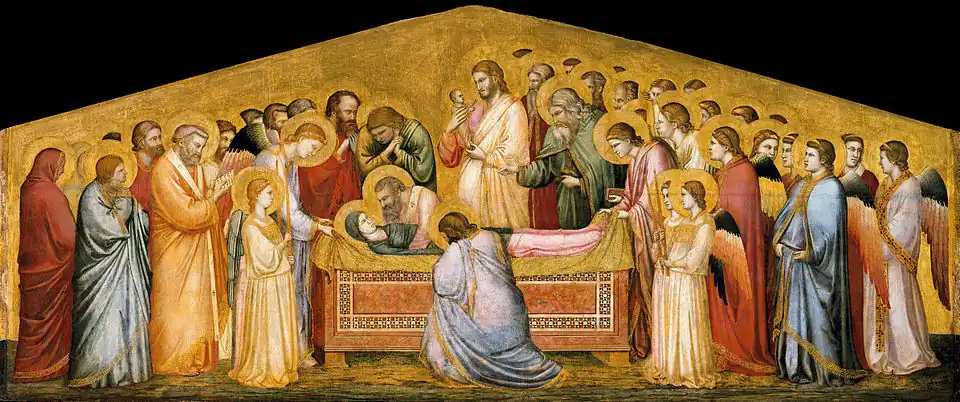 The Entombment of Mary by Giotto, c. 1310