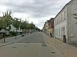 Nørregade in central Glamsbjerg