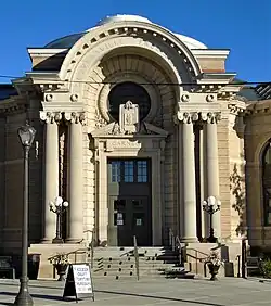 The Gloversville Public Library building is a Carnegie Library built in 1904