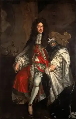 Charles II with the state crown, minus velvet cap, 1685