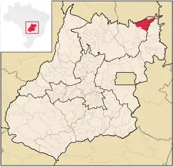 Location in Goiás state