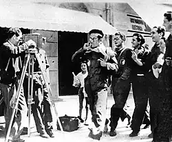 Gonzalo Menéndez Pidal records Lorca and other members of La Barraca in Calle Capitán Galán (Calle Príncipe) in Vigo in August 1932