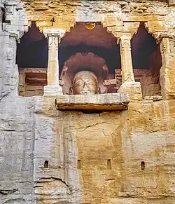 47 feet (14 m) Pārśvanātha statue in lotus position, Gopachal