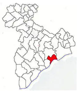 Location in Giurgiu County