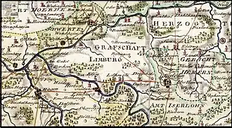 County Limburg on the river Lenne