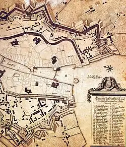 map of 1705