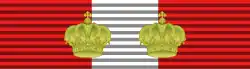 Grand Officer of the Order of the Crown of Italy - ribbon for ordinary uniform