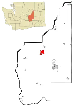 Location of Ephrata, Washington