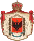 Royal coat of arms of Kingdom of Albania in personal union with Italy