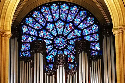 The west rose window (about 1225)