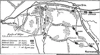 Map from Campaigns of the Civil War: The Mississippi, by Francis Vinton Greene, 1882
