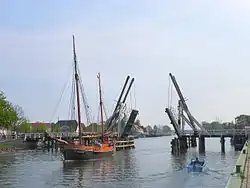 Old bridge in Greifswald-Wieck