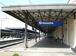 Grosseto railway station, seen from platform 1.