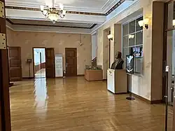 First floor, main entrance (viewed from the right hallway from entrance). A bust of Kim Ku is displayed (2023)