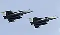 Dassault Rafale perform a flyby at Aero India 2021