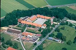 Aerial view of the Swiss National Stud Farm