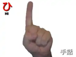 指文字: ひ HI
