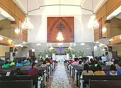 HKBP congregation sitting before the start of the Divine Service in Medan, North Sumatra, Indonesia