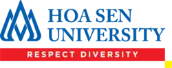 Logo of Hoa Sen University in English