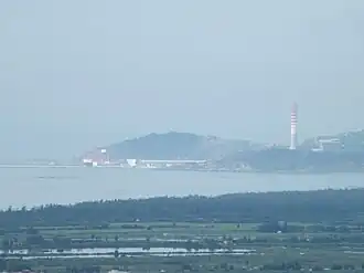 Haimen Harbour and its adjacent power plant