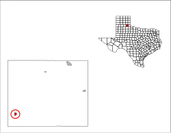 Location in Hall County (circled)