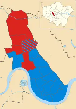 Hammersmith and Fulham 2006 results map