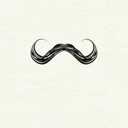"Handlebar" moustache style