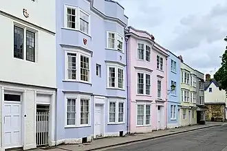The front of Harris Manchester College on the north side of Holywell Street