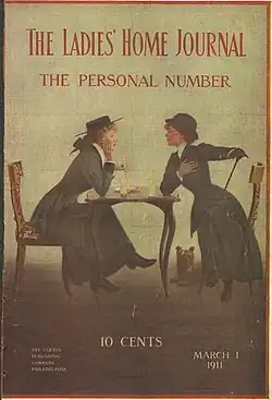 "Some Little Talk of Me and Thee There Was", cover, The Ladies' Home Journal, 1 March 1911