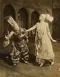 Photograph for Schéhérazade, 1916: Enrico Cecchetti and Flore Revalles as Eunuch and Zobeide