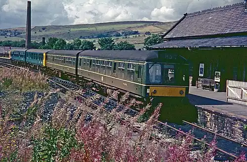 Hayfield station in September 1966