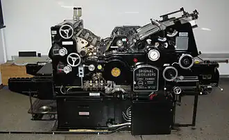 Heidelberg cylinder printing press