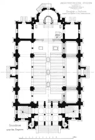 Floor plan under the galleries