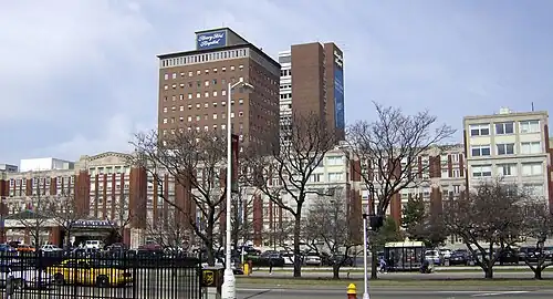 Exterior view of Henry Ford Hospital in Detroit
