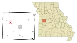 Location of Hartwell, Missouri