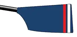 Image showing the rowing club's blade colours