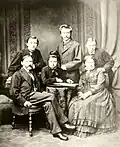 Krone and his family in 1875
