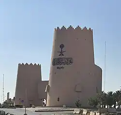 Al-Abtal Gate in Riyadh, Saudi Arabia, was built in 2013 to commemorate the Battle of Riyadh in 1902