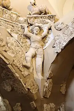 Carved stucco example