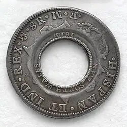 Holey dollar and dump first distinct NSW coinage (1813)[15]