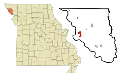 Location of Big Lake, Missouri