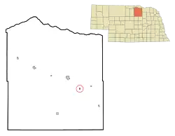 Location of Inman, Nebraska