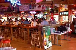 The interior of a Hooters restaurant in Chattanooga, Tennessee, in 2006
