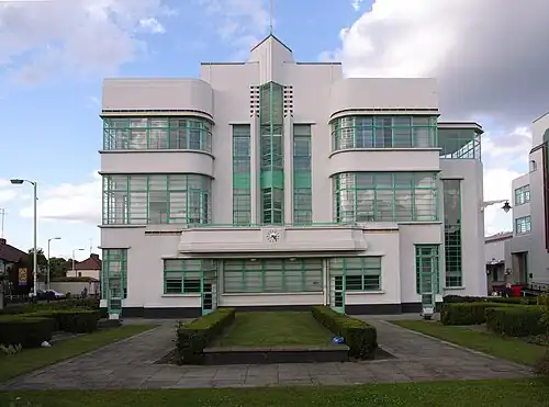 The Hoover Building canteen in Perivale in London's suburbs, by Wallis, Gilbert and Partners (1938)