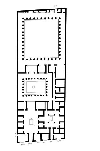 Building plan of the House of the Faun