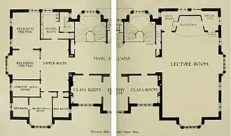 2nd floor plan, 1896.