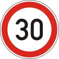 C-033-30 Speed limit (30 km/h)